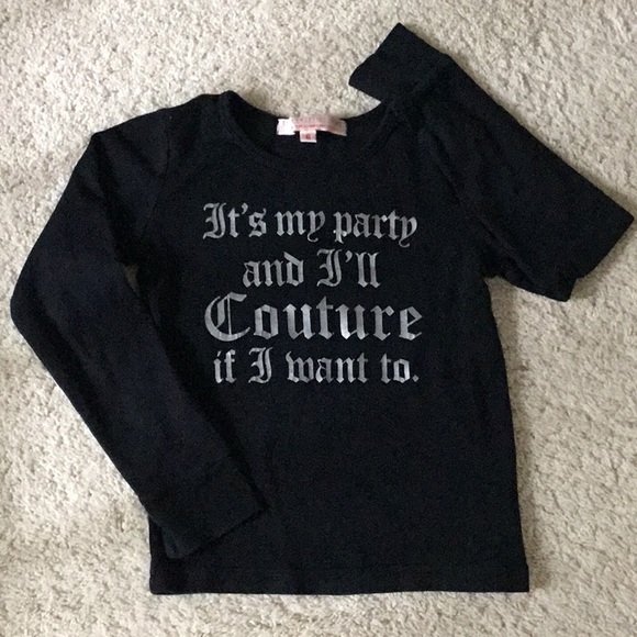 Juicy Couture Other - Juicy Couture Black Long Sleeve Kids Shirt